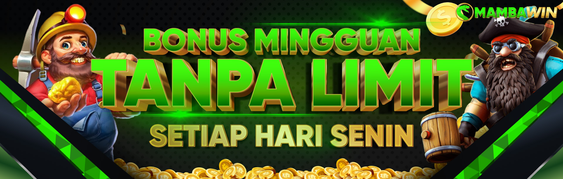 BONUS MINGGUAN TANPA LIMIT