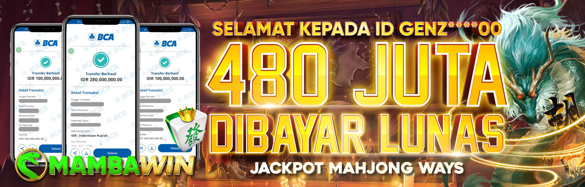 BIG WIN 480 JUTA